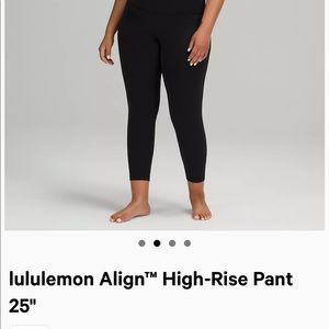 Lululemon Align 25in black leggings